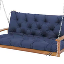 Cushion Replacement Outdoor Swing Cushions with Back Support 50" x 22" ( Navy ) 