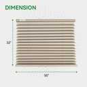 RV Blinds for Camper Windows, Camper Replacement Blinds, Privacy Protection, RV Window Shades for RV, Camper, Travel Trailer, Grey (50" W x 32" L)