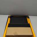 Push Cart Dolly by Wellmax, Moving Platform Hand Truck, Foldable for Easy Storage and 360 Degree Swivel Wheels with 330lb Weight Capacity, Yellow Color with Bungee Cord Set