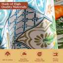 Maison d' Hermine Table Cloth Round Table 100% Cotton 63 Round Inches Tablecloth Reusable Decorative for Dining Kitchen Room Farmhouse Party Home Hotel Restaurant Spring Summer - Agrume