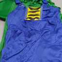 Sohaleway Halloween Costume Men Adult,Plumber Jumpsuit Cosplay Costume with Hat Gloves Moustache Accessories Set M