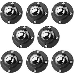 Pack Of 2 Secbolt Updated Anti-Rust Self Adhesive Caster Wheels 8 Pack, 201 Stainless Steel Stick On Wheels