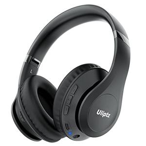 Uliptz Wireless Bluetooth Headphones, 65H Playtime, 6 EQ Sound Modes, HiFi Stereo Over Ear Headphones with Microphone, Foldable Lightweight Bluetooth 5.3 Headphone for Travel/Office/Cellphone/PC