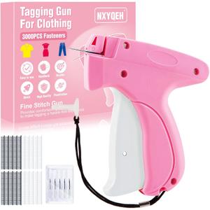 Stitch Gun for Clothes Comes with 6 Fine Needles, 3000 Pcs Micro Fasteners(1500 White & 1500 Black),Stitch Gun Speedy Clothing Fixer, Quick Clothing Fixer