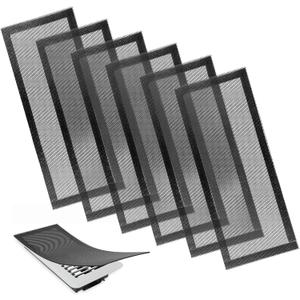 6 Pack Floor Vent Covers 4"x10" Magnetic - Air Vent Filters Mesh Screen Dust Filter Vent Register Deflectors for Home HVAC AC Grilles & RV Vents - Strong Hold Washable