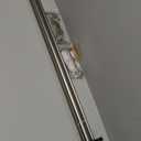 Double Curtain Rods with Aluminum End Cap and Full Enclosure Brackets, 1- Inch Front and 5/8 Inch Back Window Rod, Dual Drapery Rods Adjustable from 36 to 72 Inches (3-6 Feet), Brushed Nickel