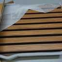 Art3d 4-Pack 12" x 24" Soundproof Wood Slat Panels, 8 sq.ft Acoustic Wall Panels, 3D Wall Panels with Wood Slat Design, Decorative Wood Wall Panel for Accent Walls-Walnut
