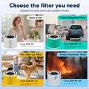 Core 300 Replacement Filter for LEVOIT Core 300 Core 300-P Core 300S Core 300S-P Vortex Air Air Purifier, 3-in-1 High-Efficiency Activated Carbon, Core 300-RF, 2 Pack, White