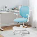Kids Desk Chair,Ergonomic Study Chairs with Adjustable Height,Breathable Mesh Removable,Non-Slip Footrests,Suitable for Children Aged 5-12 Years Old,Blue