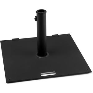 Trademark Innovations 20" Square 36lb. Steel Umbrella Base with Wheels and Carry Handle (Black)