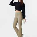 AFITNE Women's Flare Leggings High Waist Yoga Pants with Pockets Tummy Control Workout Casual Bootcut Pants (S)