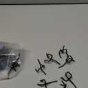 100pcs 2 Inch Pegboard Hooks, Stainless Steel Peg Board Shelving Hook, Garage Pegboard Tool Organizer for 1/4", 3/16", 1/8" Pegboard, Peg Board Hooks for Hanging, Display, Storage (Black)