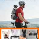Dog Backpack Carrier for Small Dogs - 4-Layer Protection, Under 24 lb, Waterproof, Adjustable Dog Hiking Backpack with Storage Pockets, Reflective Strips, Non-Slip Handle for Travel - Grey