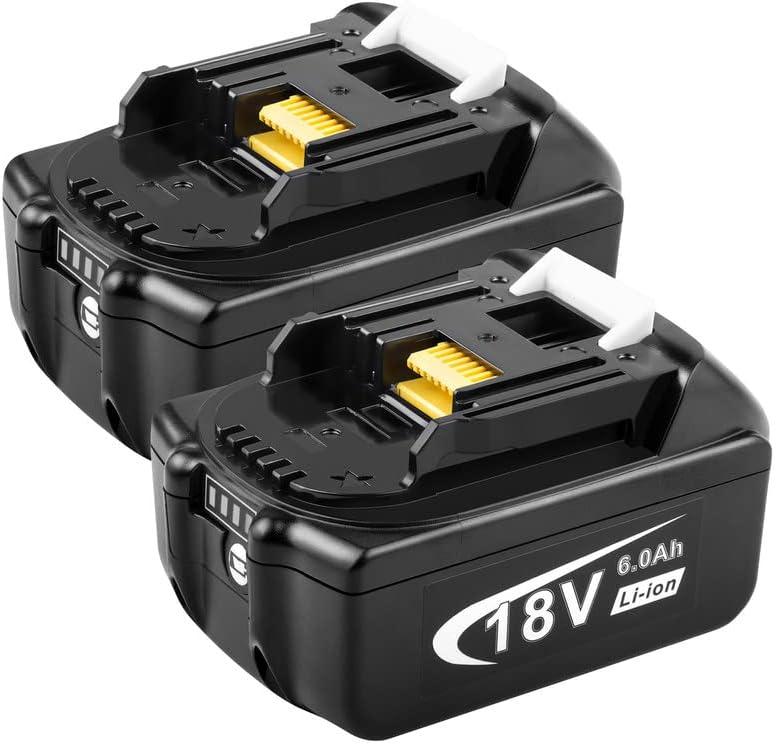 Fancy Buying [2Pack 18V 6000mAh Replacement Battery for BL1850 BL1815 BL1830 BL1835 BL1840 BL1860 LXT400 194204-5 194205-3 194230-4 194309-1