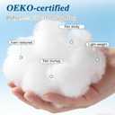 Jecqbor 80oz Soft Polyfill Stuffing, Fluffy Pillow Stuffing Filling for Pillow, Couch Cushion, Cloud Project, Stuffed Animal, Craft, Machine Washable Polyester Fiberfill for Crochet, Pet Bed, Plushies