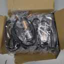 8-Pcs 12 LED Sync Feature Emergency Strobe Grille Lights Ultra Slim Surface Mount Hazard Warning Flashing Light Bar for Firefighter/Construction/Police/Trucks/Vehicles/Car/SUV (Blue/Amber)