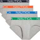 Nautica Men's 4 Pack Classic Cotton Stretch Briefs (Blue, S)