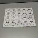 4Pack 80 Pcs Christmas Face Eyes Stickers for Crafts Small 2.4 x 2 Inch Vinyl Faces Transparent Decals for Ornaments Glass Drinking Cups Wood Decorations Balls Party Supplies (hand80)