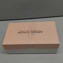 Arqa Mules for Women Almond Toe Leather Flats Slip-on Comfort Backless Loafers Buckle Mule Shoes (9.5, 41 EU, Black)