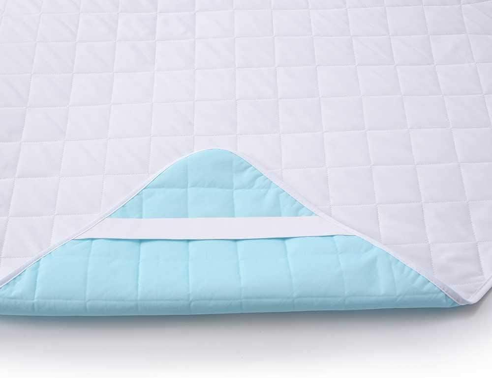 KANECH Twin Size Bed Pads (39"x75") with Straps (1 Pack), Washable and Waterproof ,Heavy Absorbency Incontinence Mattress Pad, Reusable for Adults and Kids (Twin 39x 75")