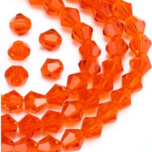 Dowarm 250PCS 6MM Faceted Bicone Crystal Beads for Crafts, Jewelry Making, DIY Bracelet, Necklace, Dolls, Wine Charms, Wind Chimes, Suncatchers, Loose Spacer Glass Beads, Hyacinth