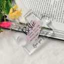 Bestie Gifts for Women Friendship 3.93.20.4 Inch Acrylic Puzzle Desk Decor - Unique BFF Keepsake Gift for Birthday, Christmas, Anniversary - Bestie Present Idea