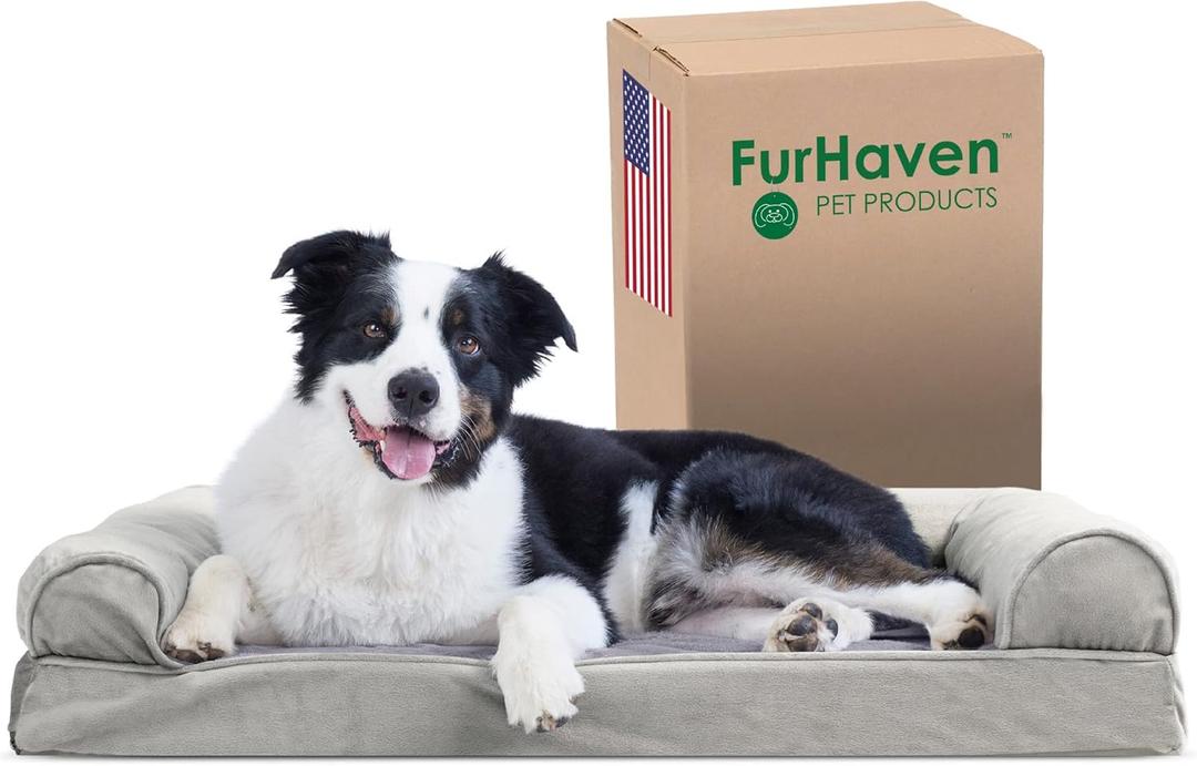 Grey Dog Bed, FurHaven Pet Products. M-L Dogs