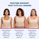 Fit Geno Back Brace Posture Corrector for Women and Men, Shoulder Straightener, Adjustable Full Back Support, Upper and Lower Back Pain Relief - Scoliosis, Hunchback, Thoracic, Spine Corrector (Large)