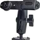 Universal Handheld Radio and CB Mic Holder, with Adhesive Back and Pre Drill Holes with Self-tapping Screw for Baofeng Cobra Quansheng Kenwood Motorola Radio