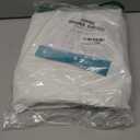 River Dream Long No Hook Slub Textured Shower Curtain with Snap-in PEVA Liner Set - 71" x 77"(75"), Hotel Style with See Through Top Window, Fabric Curtain & Waterproof Liner, White, 71x77