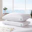MARTHA STEWART Down Pillow Firm Density Jumbo Size 2Pack Bed Pillow for Side Sleeper