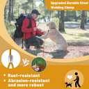 Steel Wire Dog Runner for Yard: 10/15/20/25/30 FT Durable Yellow Dog Chains; Up to 165 Lbs; Holds Large Dogs; Superior Clips