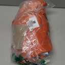 H.VERSAILTEX Blackout Room Darkening Curtain Tie Up Shade Blackout Curtain for Bedroom Window (Rod Pocket Panel, 42 inches W x 63 inches L, Orange)