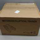 Putnen Under Desk Elliptical Machine, Electric Elliptical Leg Exerciser for Seniors with 12 Adjustable, Portable Quiet Elliptical Exercise Machine, Seated Pedal Exerciser with Remote Control (Orange)