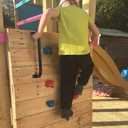 ESPETS 17 Inch 6 Pieces Black Metal Safety Handles for Playground - Swing Set Accessories Grab Handles, Playset Hand Grips, Indoor Monkey Bars for Jungle Gym, Playhouse, Climbing Frame