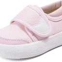 Newsonet Baby Shoes Boy Girl First Walker Shoes Barefoot Mesh Walking Shoes Lightweight Non-Slip Sneakers Toddler Infant for 6 9 12 18 24 Months (Pink)