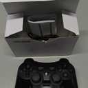 Diswoe Controller for PS-3, Wireless Bluetooth Controller Gamepad Joystick, Double Vibrating Controller for Play_station 3 with Charger Cable Cord Thump Grips