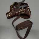 AIITLE No Pull Dog Harness and Leash Set, Step in No Chock Soft Mesh Dog Harnesses Reflective for Extra-Small Puppy Dogs and Cats, Plaid Dog Vest Harness for Pets Chocolate XXS