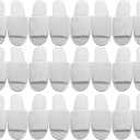 Travelwell Close/Open Toe Spa Slippers Bulk Hotel Unisex Slippers for Women and Men White