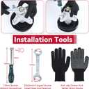 GELASKA 2 Pack Pre-Greased 918-0624b Spindle Assembly with 756-04129 Idler Pulley 954-04060C Belt Replaces 918-0624B, 618-0624, 618-0659, 918-0624A for MTD LT542G, LT 542H, LT942H Mis Tool