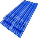 Pool Cover Water Bags, 12 Pack 10FT Water Tube for Swimming Pool, Blue Pool Water Tubes with Handle, Water Weights for Pool Cover, 0.42mm(28 Gauge)