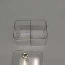 Tbestmax Qtip Holder Dispenser 3-Section Clear Bathroom Organizer Jar 3 Grids Cotton Swab/Pad/Ball Holder Container Cosmetics Storage for Vanity