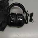 Bluetooth 6.0 Hearing Protection with 120H Working Time, 30dB Safety Earmuffs, Rechargeable Ear Protection Headphones with Mic for Mowing, Workshops, Construction, Snowblowing, Black