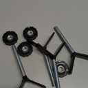 4 Pack Baby Gate Banister Adapter Y-Spindle Rods M8(8mm) for Pressure Mounted Baby and Pet Safety Stair Gates with Extra Long Wall Mounting Screws Rod Bolts