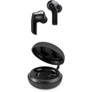 iLive Electronics Truly Wire-Free Earbuds with Active Noise Canceling, Charging Case, Includes 3 Set of Ear Tips, Black (IAEBT600B)