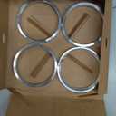 73.1mm OD to 64.1mm ID Hub Centric Rings, Silver Aluminum Hubcentric Rings Compatible with Many Acura Honda Sterling, Pack of 4