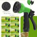 100ft Garden Hose, Non-Expandable Water Hose with 8 Function Spray Nozzle, Lightweight, Knik-Free, Burst-Resistant, Durable & Flexible 3/4" Garden Hose for Lawn, House Cleaning, Car Washing