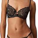 Calvin Klein Women's Seductive Comfort Full Coverage Unlined Bra, Black, 36B