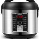 COMFEE' Rice Cooker with 6 Functions, Nonstick Pot, 10-Cups Uncooked Rice