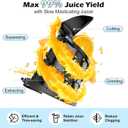 Juicer Machines with 5.8" Large Chute, 2-in-1 Cold Press Juicer for Whole Vegetables and Fruits 400W, Masticating juicer Easy to Clean Juice Extractor Machine for Making Nut Mike, Juice, Premium Gray